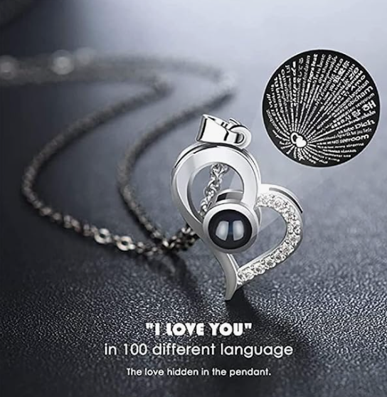 Gifts For Girlfriend,Wife,Love-Marriage Anniversary Gift For Wife Preserved Rose Flower With Heart Necklace-Valentine Gift For Girlfriend